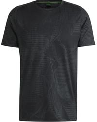 BOSS - Polo con motivo en jacquard - Lyst