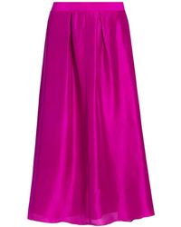 Azeeza - Sheridan Pleated Maxi Skirt - Lyst
