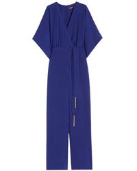 Max Mara - V-Neck Jumpsuit - Lyst