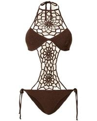 Twinset - Crochet-Knit Swimsuit - Lyst