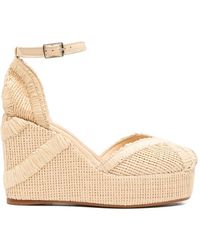 Castañer - Woven Ankle Strap Sandals - Lyst