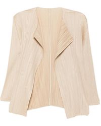 Pleats Please Issey Miyake - Pleated Long-Sleeve Top - Lyst