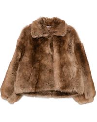 Emmeci - Veste Silvia En Peau Lainée - Lyst