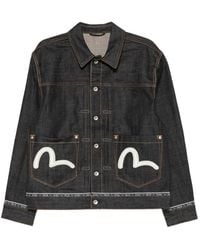 Evisu - Seagull-Embroidered Denim Jacket - Lyst