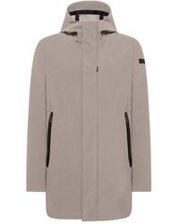 Rrd - Cappotto Imbottito Con Zip E Cappuccio - Lyst