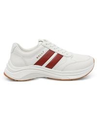 Bally - Logo-Print Panelled Sneakers - Lyst