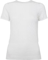 JW Anderson - Pointelle Cap-Sleeve Top - Lyst