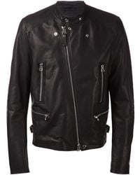 Lanvin - Band Collar Biker Jacket - Lyst