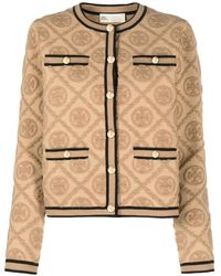 Tory Burch - Kendra Cardigan Mit Prägung - Lyst