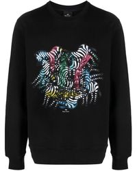 PS by Paul Smith - Kaleidoscope Zebra-print Sweatshirt - Lyst