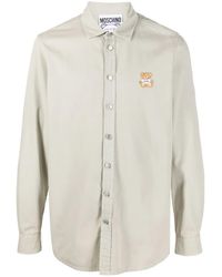 Moschino - Teddy Bear-Motif Cotton Shirt - Lyst