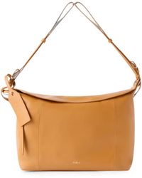 Furla - Large Leather Shoulder Bag - Lyst
