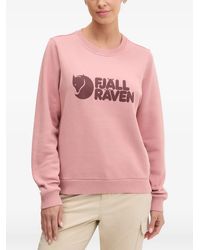 Fjallraven - Logo-Print Crew-Neck Sweatshirt - Lyst
