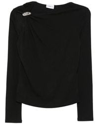Marella - Top Drapeado Con Aberturas - Lyst