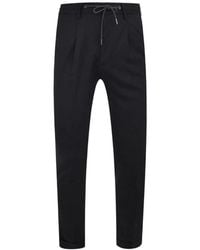 Luciano Barbera - Drawstring Pleated Trousers - Lyst