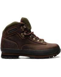 Timberland - Euro Hiker Logo-Detail Leather Boots - Lyst