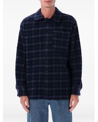 A.P.C. - Checked Wool Shirt - Lyst