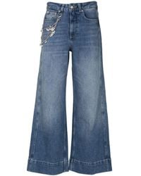 Cinq À Sept - Betsy Chain-Detail Jeans - Lyst