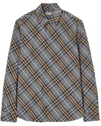 Burberry - Classic Fit Check Cotton Shirt - Lyst