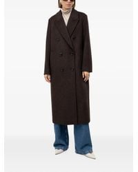 BOSS - Double-Breasted Coat - Lyst