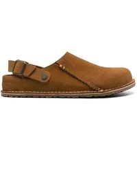 Birkenstock - Lutry Suede Clogs - Lyst