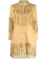 Dan Cassab - Reina Fringed Leather Jacket - Lyst