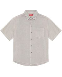 DIESEL - S-emil Linen Shirt - Lyst