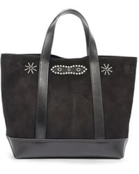HTC - Stud-Embellished Suede Tote Bag - Lyst