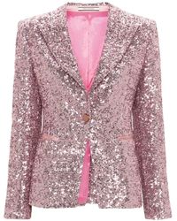 Tagliatore - Sequined Single-breasted Jacket - Lyst