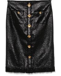 GIUSEPPE DI MORABITO - Button-Flower Detailed Mini Skirt - Lyst
