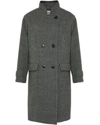 Yves Salomon - Double-Breasted Virgin-Wool Coat - Lyst