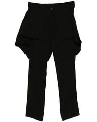 Limi Feu - Draped Layered Trousers - Lyst