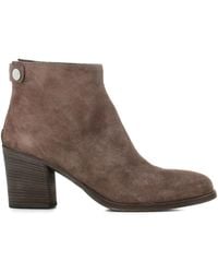 Officine Creative - Zip-Detail Block-Heel Ankle Boots - Lyst
