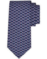 Ferragamo - Terrier Print Silk Tie - Lyst