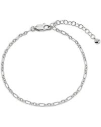 Monica Vinader - Textured Link Chain Bracelet - Lyst