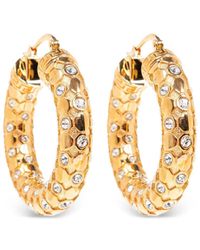 Versace - Créoles À Motif Greca Gravé - Lyst