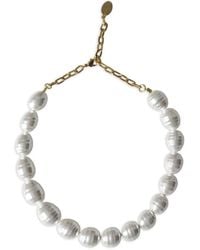 ALEVI - Pearl-Effect Chain Necklace - Lyst