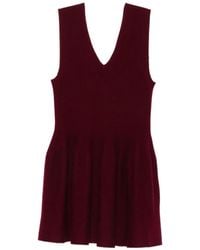 Lisa Yang - V-Neck Mini Dress - Lyst