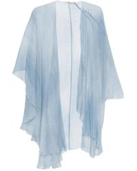 Ermanno Scervino - Cape En Velours À Ourlet Asymétrique - Lyst