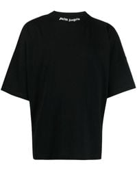 Palm Angels - Oversized Logo-print Cotton-jersey T-shirt - Lyst