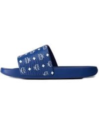 MCM - Pantoletten Mit Monogramm-Print - Lyst