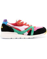 Diadora - Panelled Lace-up Sneakers - Lyst