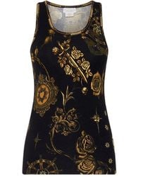 CAMILLA - Scoop-neck Printed Tank Top - Lyst