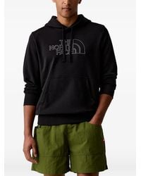 The North Face - Drew Peak Light Logo-Embroidered Hoodie - Lyst