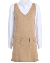 Cinq À Sept - Vivianne Pocket V-Neck Mini Dress - Lyst