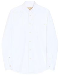 Valentino Garavani - Oxford Cotton Shirt With Vgold - Lyst