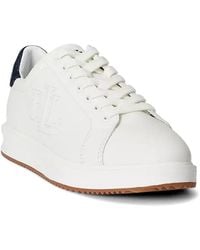 Ralph Lauren - Logo-Embossed Sneakers - Lyst