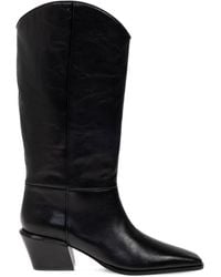 Paris Texas - Bettina Leather Pointed Toe Boots 50Mm - Lyst
