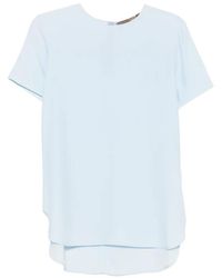 SIMONA CORSELLINI - Crew-Neck Blouse - Lyst
