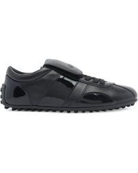 Tod's - Leather Lace-Up Low-Top Sneakers - Lyst